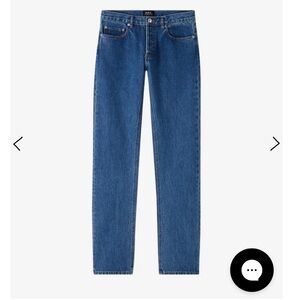 A.P.C. Men's Straight Jeans - Blue
